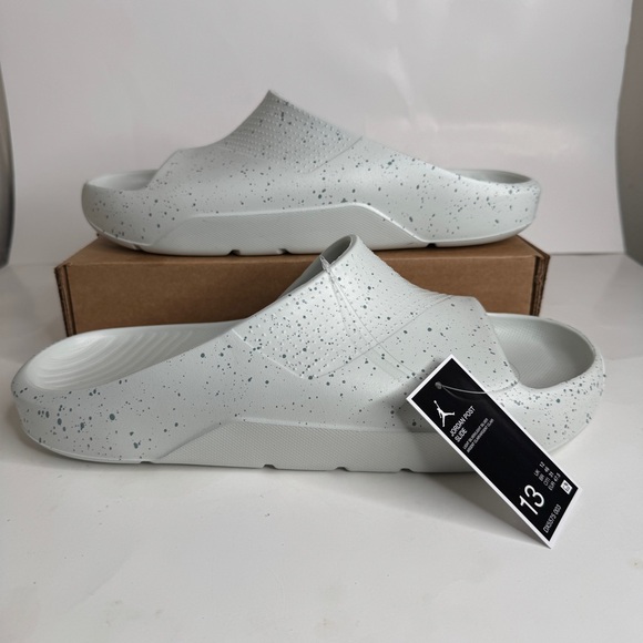 NEW Nike Jordan Post Slides Light Silver DX5575-003 Men's Size 13 - Picture 1 of 8